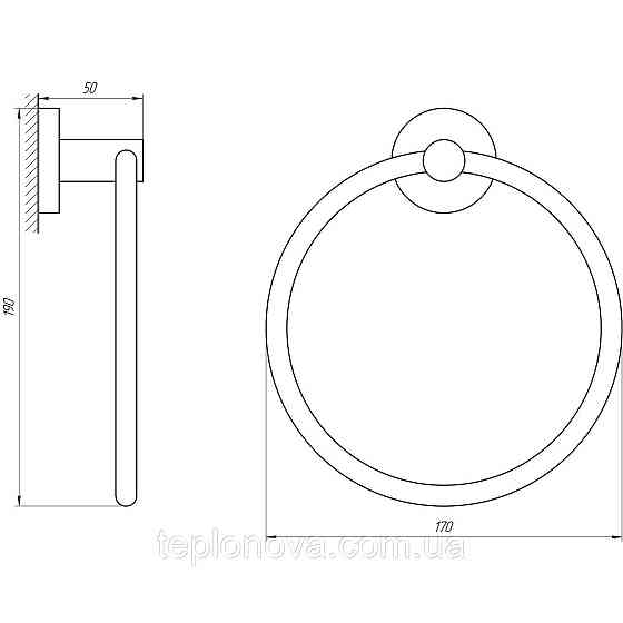 Держатель полотенец Perfect Sanitary Appliances SP 8113 Черновцы