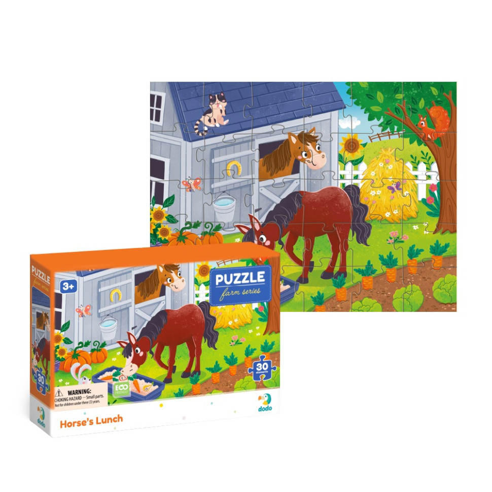 Дитячий пазл "Обід для коника" 300684, 30 елементів Вінниця - фото 2