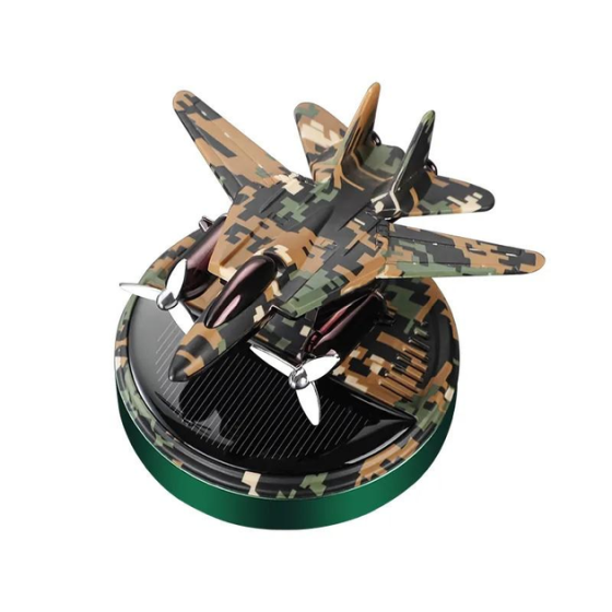 Ароматизатор автомобільний Військовий літак B5 на сонячній батареї Київ