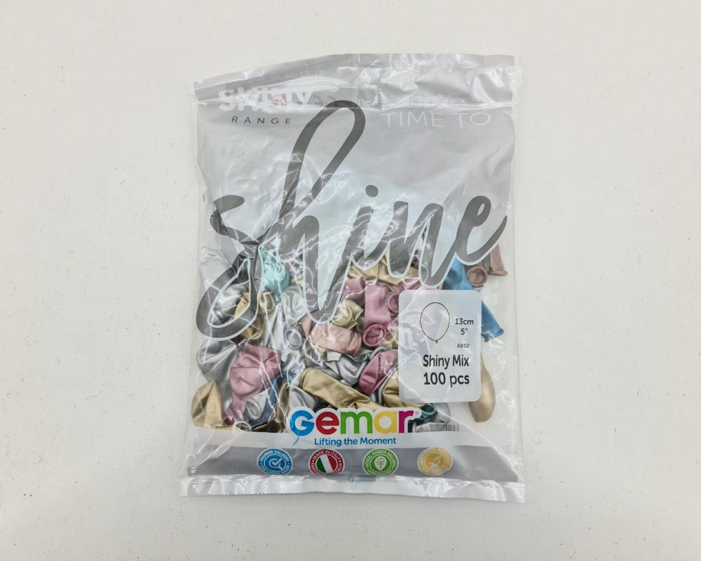 Повітряні кульки хром асорті 5" (13 см) 100 шт Gemar (1 пач.) Харків - фото 3