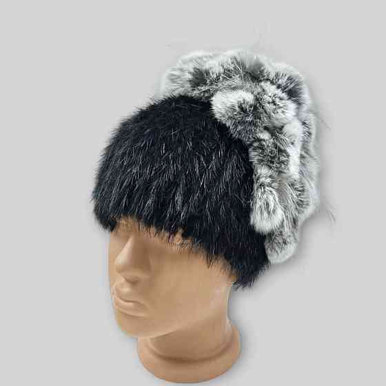 Шапка хутряна жіноча виноград Каріна Чорний Харків