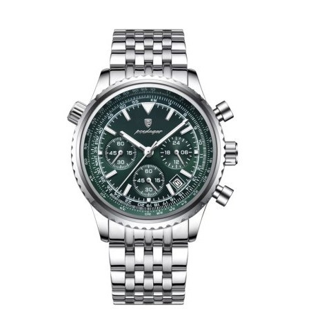 Мужские наручные часы Poedagar Avalon (Серебристые) Винница - изображение 2