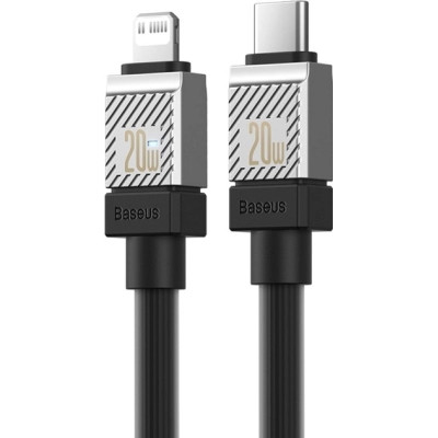Дата кабель USB-C to Lightning 2.0m CoolPlay Fast Charging 20W black Baseus (CAKW000101) Вінниця - фото 2