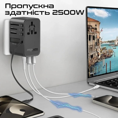 Зарядное устройство Promate tripmate-gan70r Винница - изображение 9