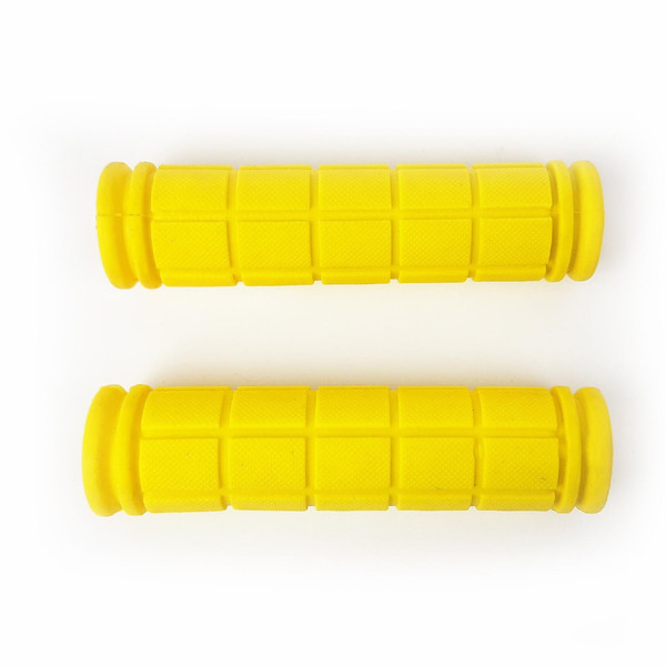 Грипсы ручки на велосипед 120 мм силиконовые Салатовые Желтый Бровары - изображение 1