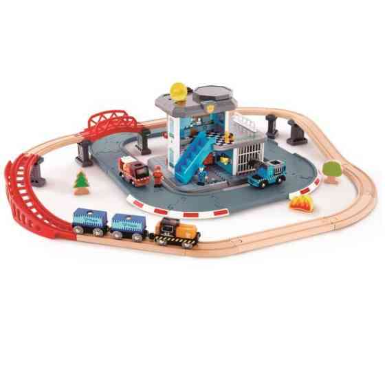 Іграшкова залізниця Hape Штаб аварійної служби 55 ел. (E3736) Харків