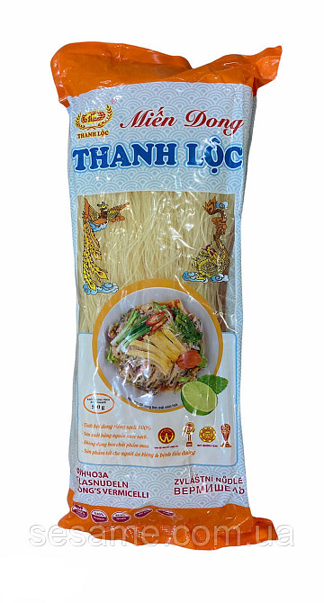 Фунчоза стеклянная вермишель Mien Dong Thanh Loc золотистая 500г Харьков - изображение 1