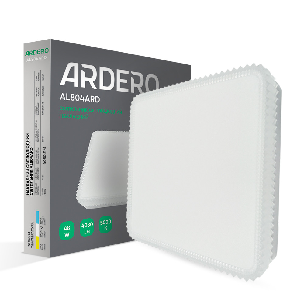 Світлодіодний накладний світильник Ardero AL804ARD 48Вт 5000K білий Харьков - изображение 1