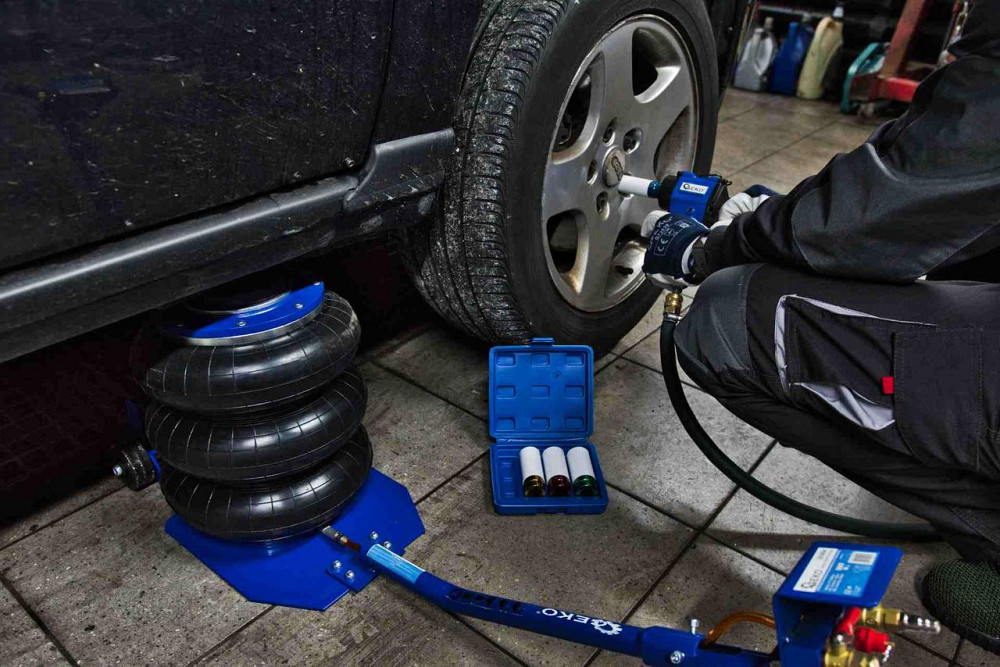 Домкрат пневматичний "GeKo" подушковий  3 тонни Київ - фото 9