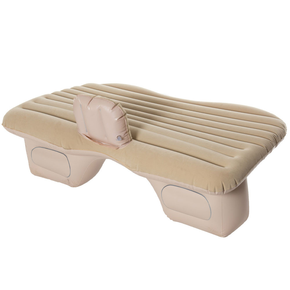 Матрац надувний у машину з насосом (135x80 см) Бежевий SBR Київ - фото 4