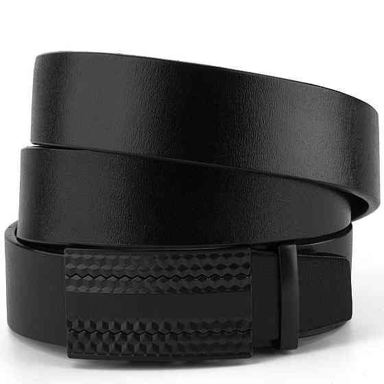 Ремень мужской с автоматической пряжкой мозаика Vintage 20299 Черный Киев