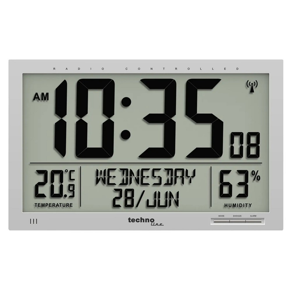 Часы настенные Technoline WS8013 Silver Киев - изображение 3