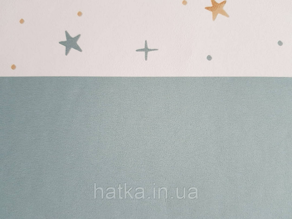 Шпалери флізелінові дитячі Caselio Our Planet гладкі однотонні без структури сіро-блакитні Київ - фото 2