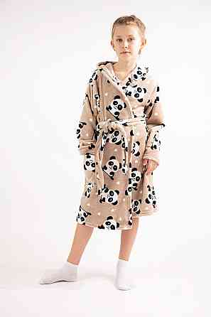 Халат детский, теплый, велсофт, кофейный, топ Крохатушка одяг 158 Киев