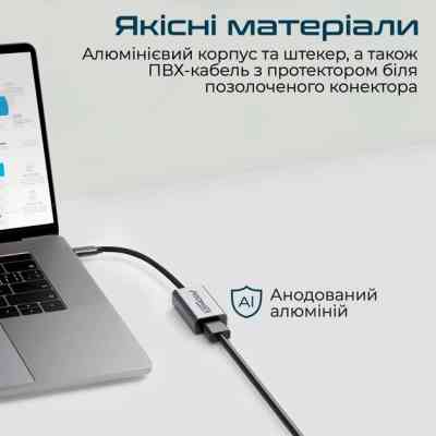 Переходник USB-C to HDMI 4K30Hz grey Promate (medialink-h1.grey) Винница