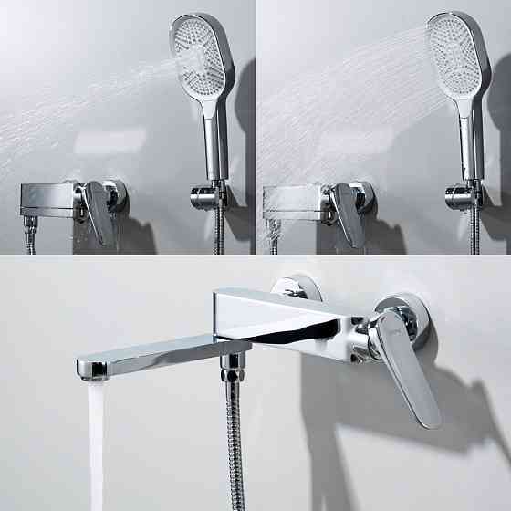 Смеситель для ванны GAPPO G3210 с душевым гарнитуром, хром Киев