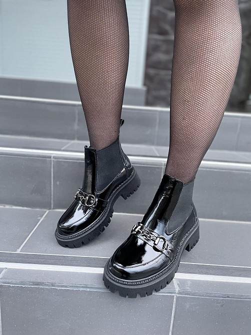 SOTHBY'S Жіночі черевики Sothby 's чорні шкіра лакована розмір 36-39 (M-1075) Коломия - фото 6