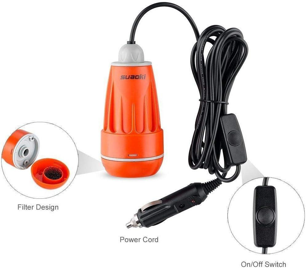 Портативный душ для кемпинга 3,8 л/мин 12V насосом для автомобильного прикуривателя для походов и путешествий Киев - изображение 3