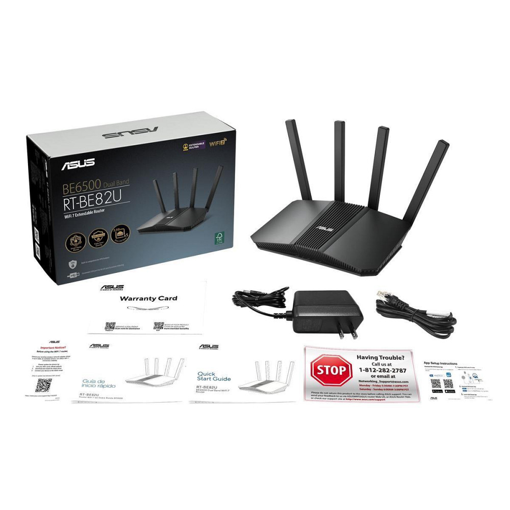 Бездротовий маршрутизатор Asus RT-BE82U (90IG0990-MO9B00) ( Black ) Харків - фото 5