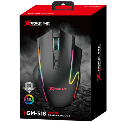 Мышка Xtrike ME GM-518 USB RGB Black (GM-518) Винница - изображение 7