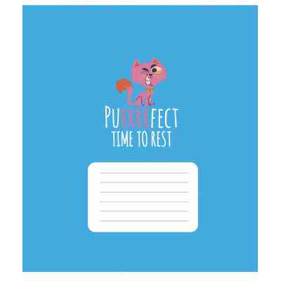 Зошит Школярик Purrrfect cats 24 аркуша лінія (024-3562L) Вінниця