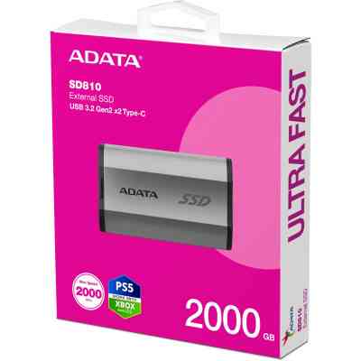 Накопитель SSD USB 3.2 2TB ADATA (SD810-2000G-CSG) Винница