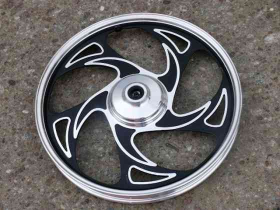 Диск колеса 1,4*17 (перед, барабан) (легкосплавний) мопед Актив-2 Мукачево