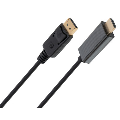Кабель мультимедійний DisplayPort M to HDMI M 1.8m V1.4/V2.1 4K120/8K60 Vinga (VCPDP14HI211.8) Вінниця - фото 3