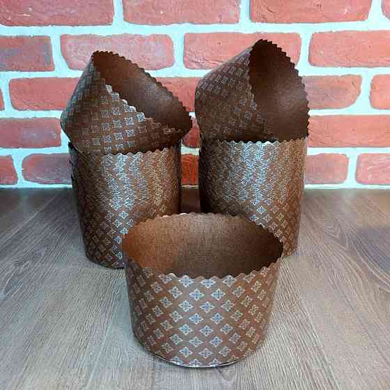 Форма для пасок 300–350 г d110×h85 мм Італійські паперові, 50 шт, для випічки Великодня Харків