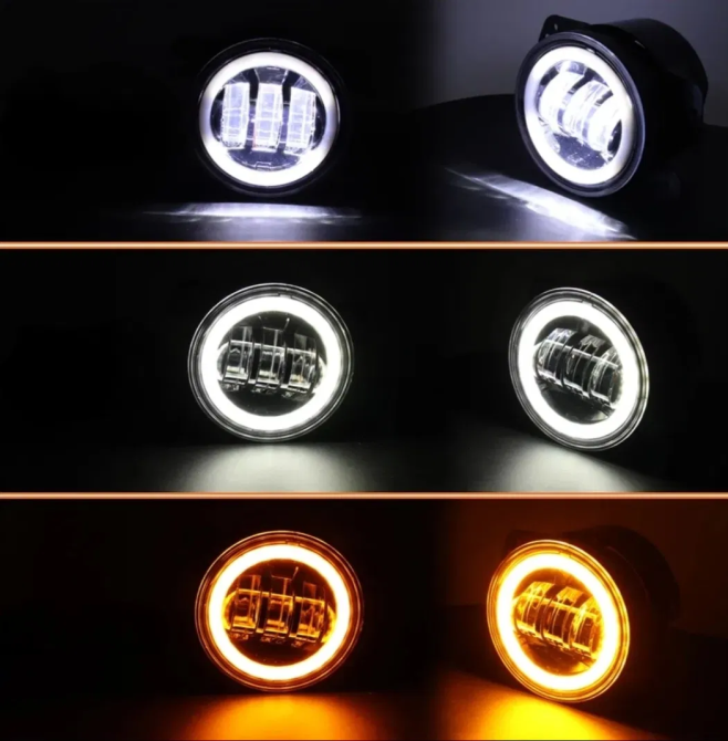 Протитуманні LED-фари 3,5" (90 мм) — ПТФ + ДХО + Поворот (універсальні) Харків - фото 13