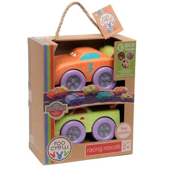 Набір машинок Roo Crew Гоночний пустун помаранчевий та зелений (58021-2) Харків - фото 2