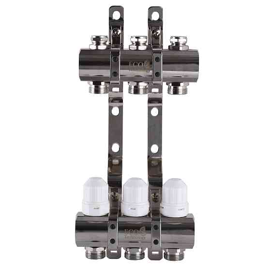 Колектор з регуляторами та кріпленням ECO 001С 1″x3 Тернопіль