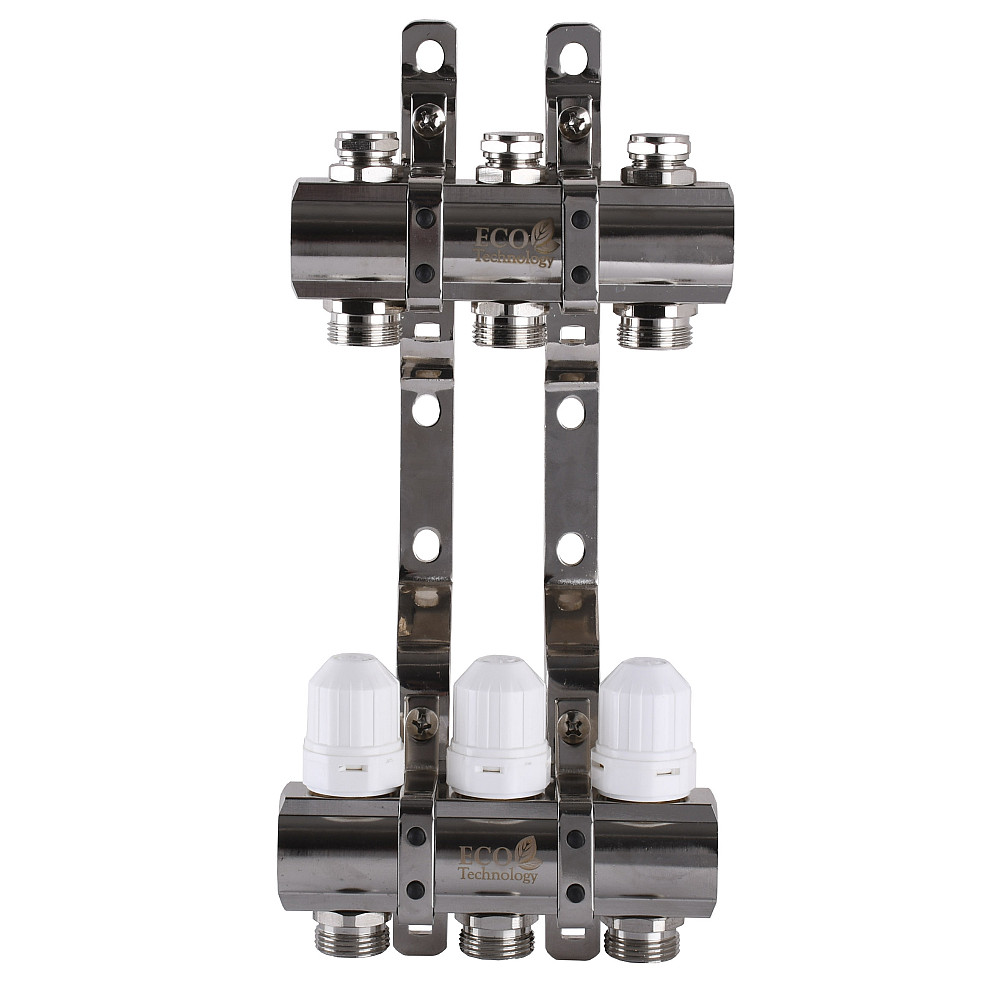 Колектор з регуляторами та кріпленням ECO 001С 1″x3 Тернополь - изображение 1