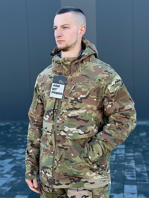 Тактична чоловіча зимова куртка Call Dragon Omni-Heat з капюшоном зимова куртка мультикам WAR Львів - фото 9