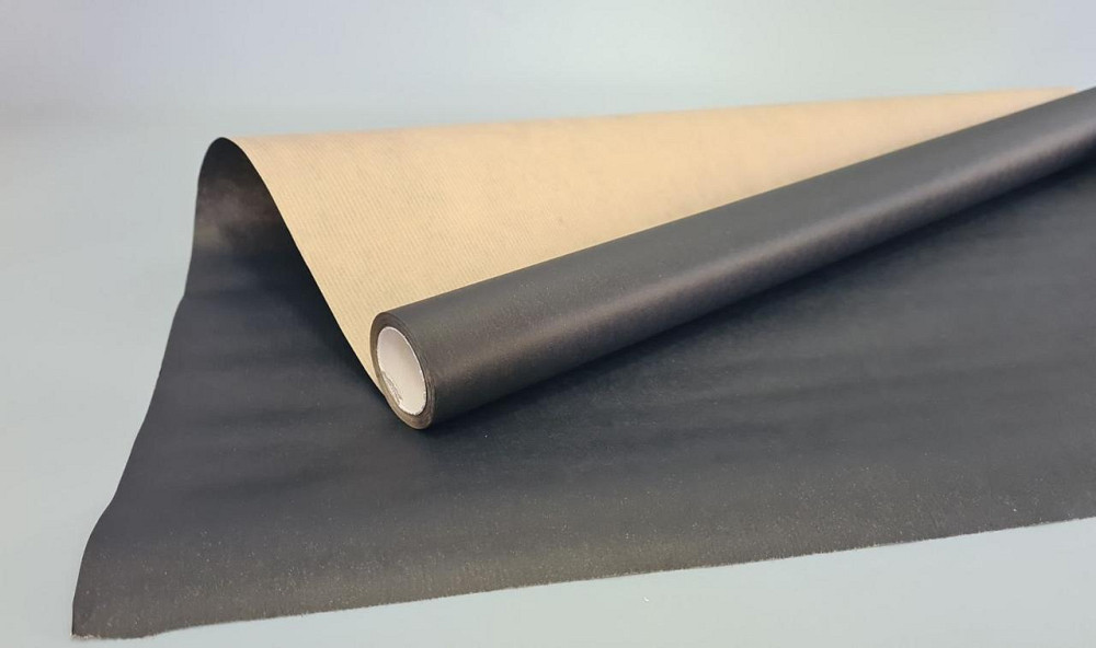 Рулон 8 м бумага подарочная тонированная (36) для цветов (h660) №13 черный (1 шт) Харьков - изображение 3