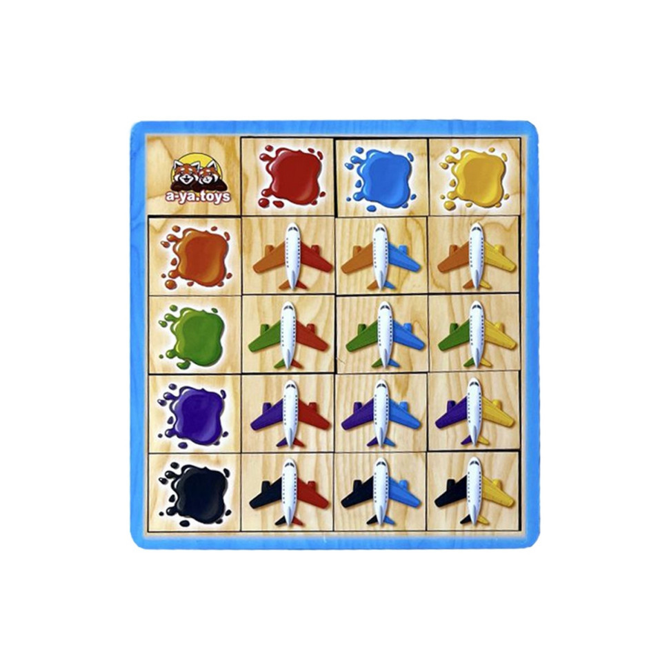 Деревянный пазл-сортер 