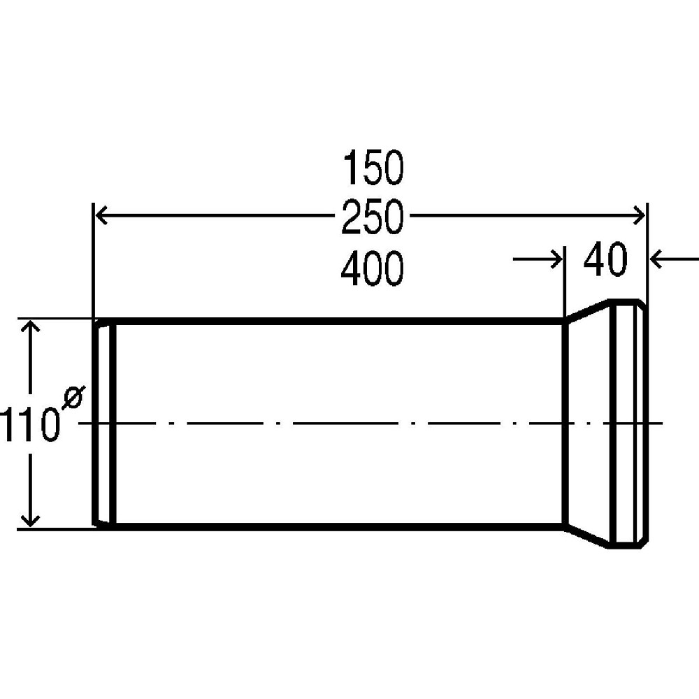 Патрубок для унітазу 400мм пластик Ø110 VIEGA 101831 Тернопіль - фото 2