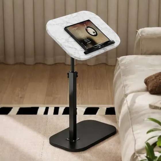 Журнальный столик с регулировкой высоты и оборотом 360° с наклоном Мрамор Коломыя