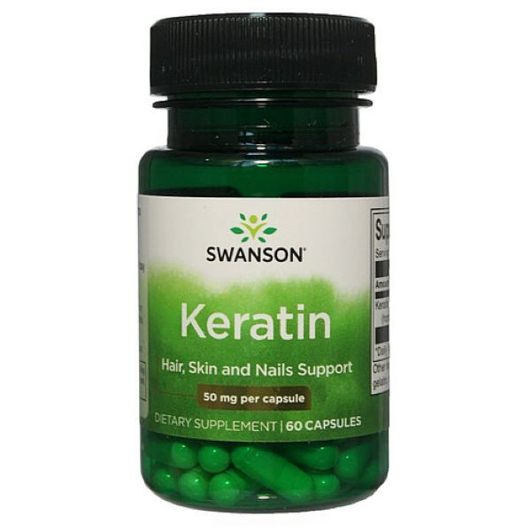 Кератин Swanson Keratin 50 mg 60 Caps Луцьк - фото 1