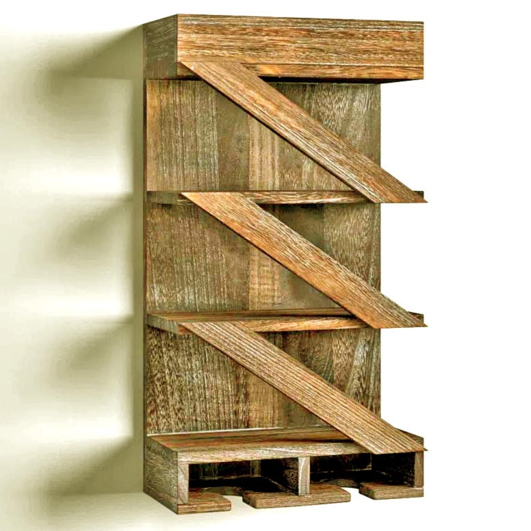 Настінна винна полиця "Міто" палісандр Миколаїв - фото 1