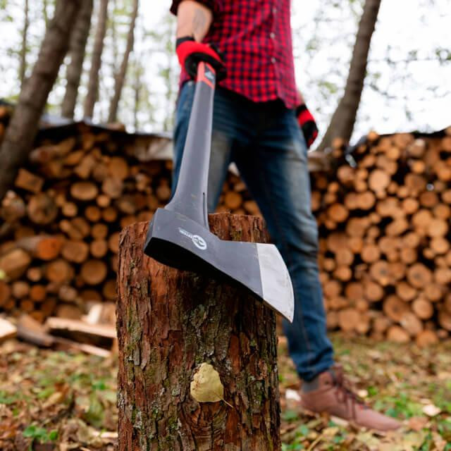 Сокира, 1250 г, ручка з фібергласу INTERTOOL HT-0264 Киев - изображение 8