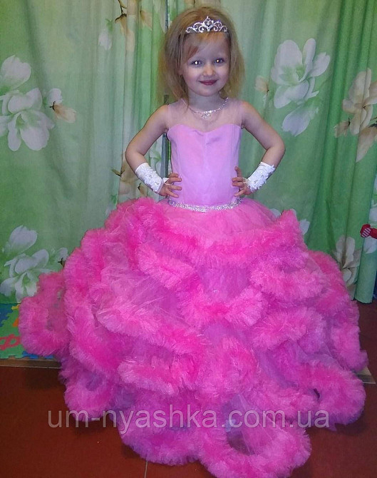 Пышное платье Облачко ЯРКО-РОЗОВОЕ на 4-5, 6-7, 8-9 лет Кривой Рог - изображение 3