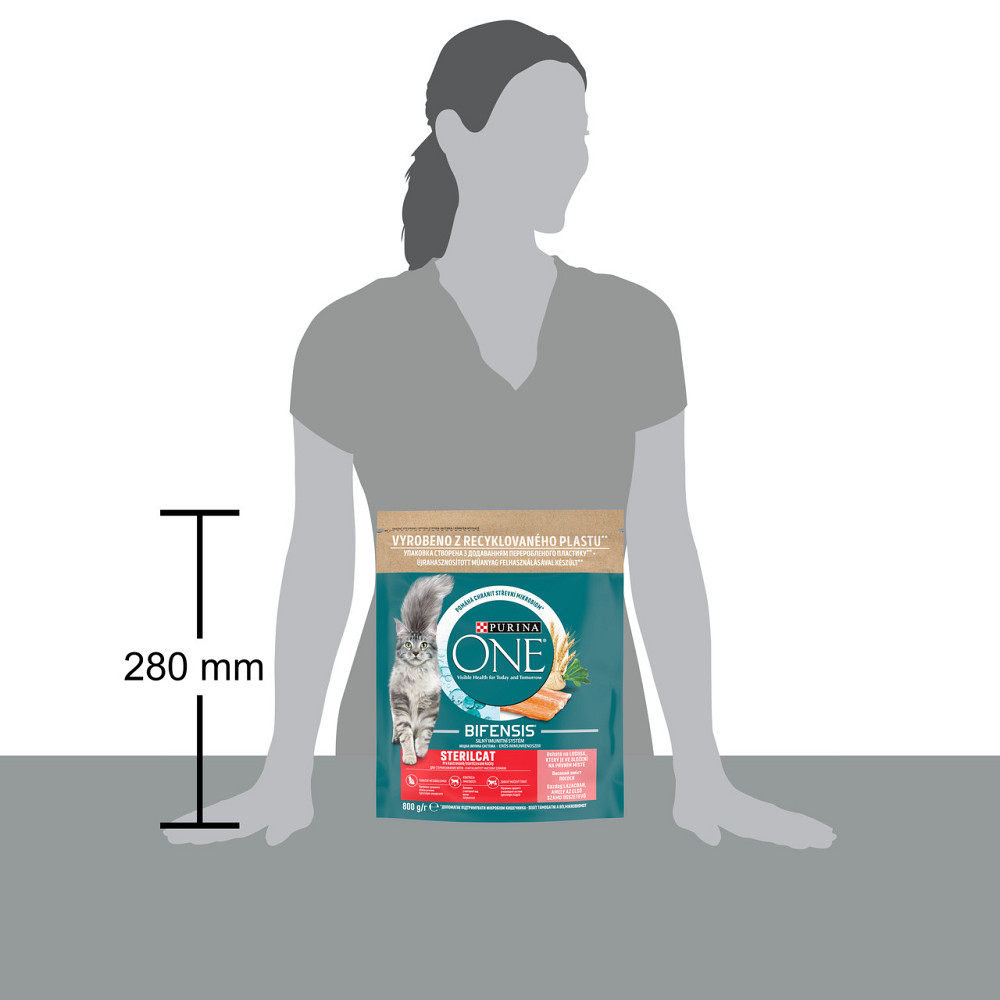 Сухий корм PURINA ONE Sterilcat для дорослих стерилізованих котів, комплекс Bifensis, з лососем, 800 г Київ - фото 2