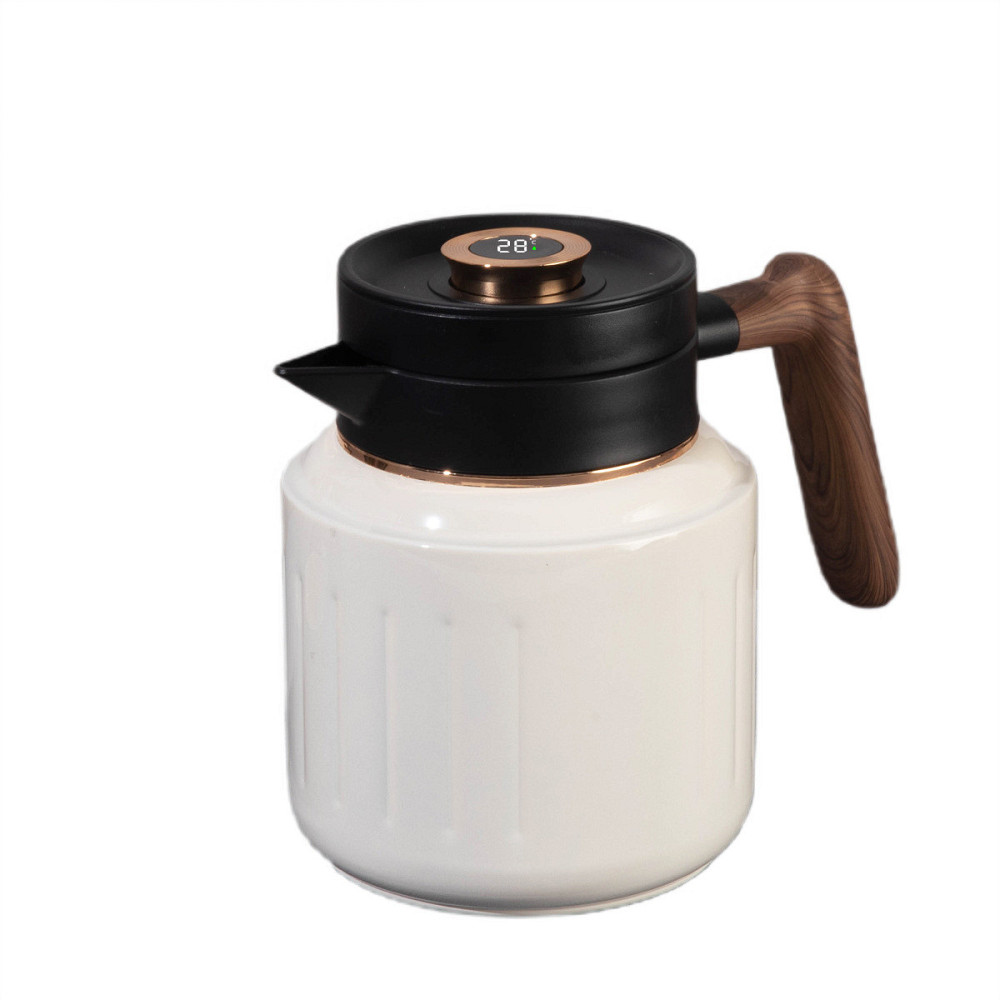 Yiwu Чайник термос з індикатором температури та заварником 1 л білий HP-14-51W Киев - изображение 1