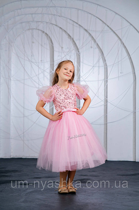 Рожева пишна сукня з блискітками Кривий Ріг - фото 9