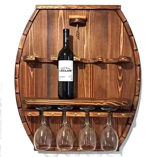 Настенная винная полка 