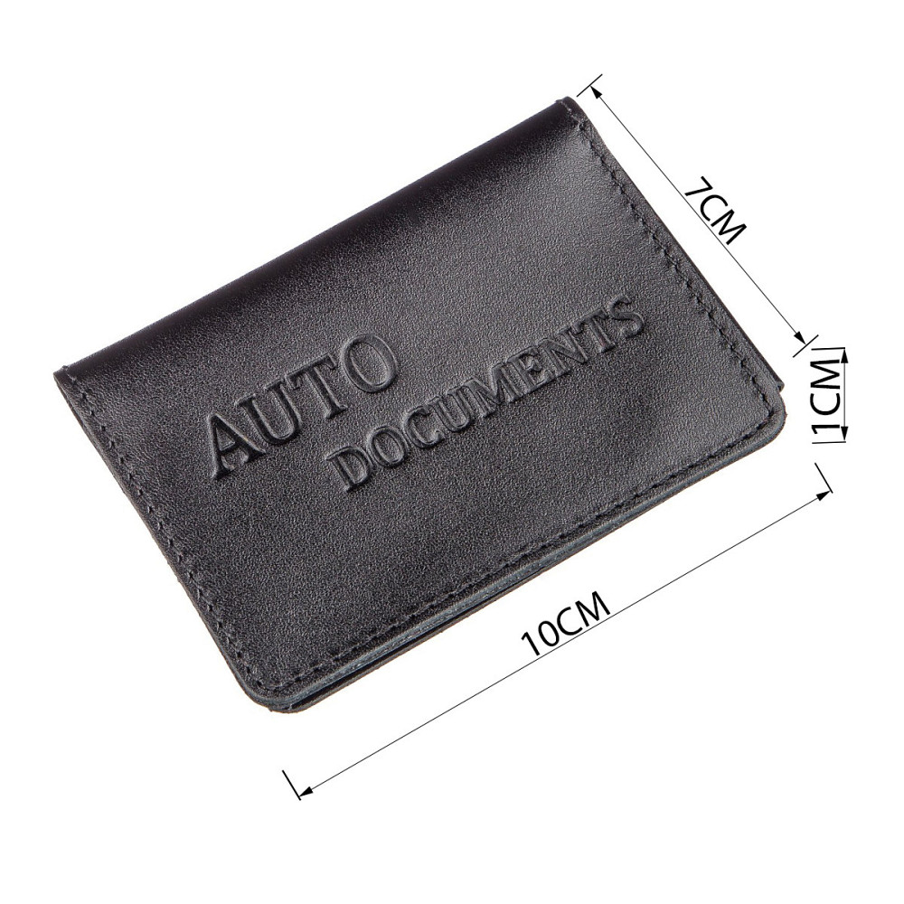 Обложка для авто документов на 3 слота кожаная Черная (SHVIGEL) Киев - изображение 3