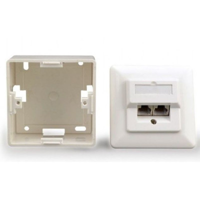 Комп'ютерна розетка RJ45x2 FTP, cat.6 Cablexpert (MWS-2S6-01) Вінниця - фото 2