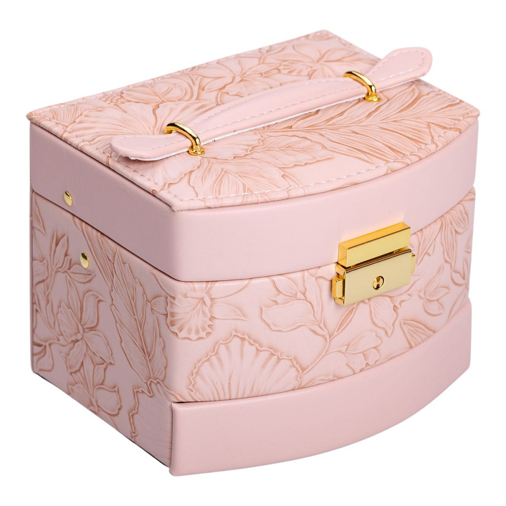 Скринька для прикрас з еко шкіри 3 яруси із замком органайзер для ювелірних виробів HP-5-23P Коломия - фото 2