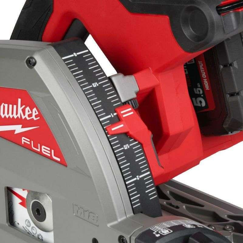 Пила дискова ручна акумуляторна занурювальна MILWAUKEE, M18 FPS55MC-552P, діаметр 165мм (каркас, аксесуари, кейс PACKOUT) Одеса - фото 4